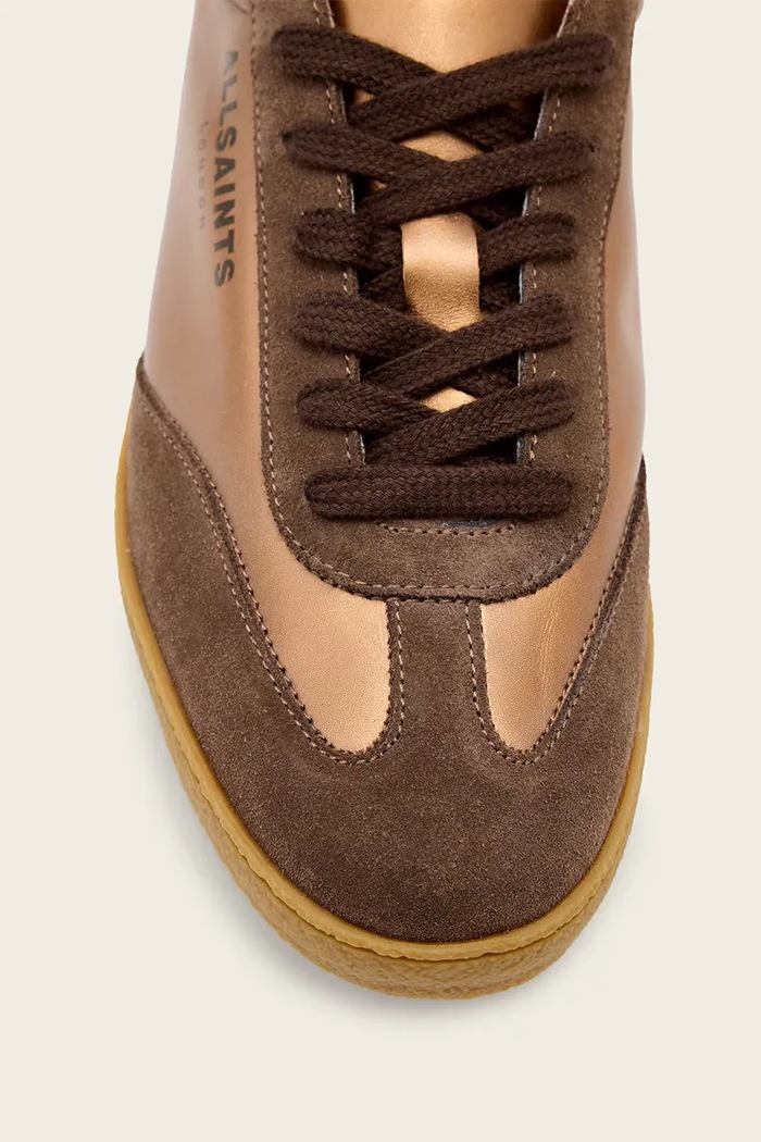 AllSaints sneakersy skórzane Thelma Sneaker W111FB.BBR brązowy