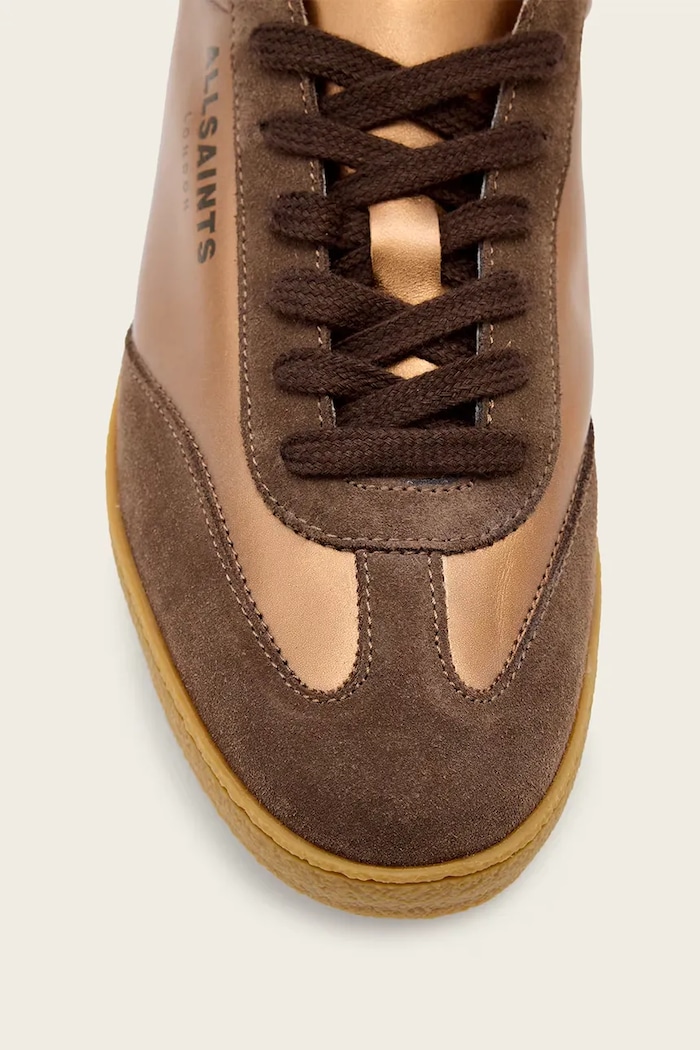 AllSaints sneakersy skórzane Thelma Sneaker W111FB.BBR brązowy