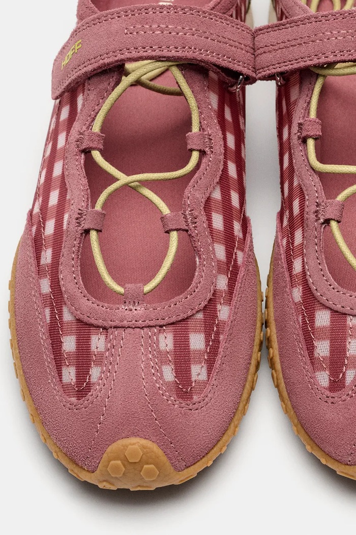 Hoff BRIDGE BOW VICHY BERRY sneakersy damskie skórzane różowy 12661041
