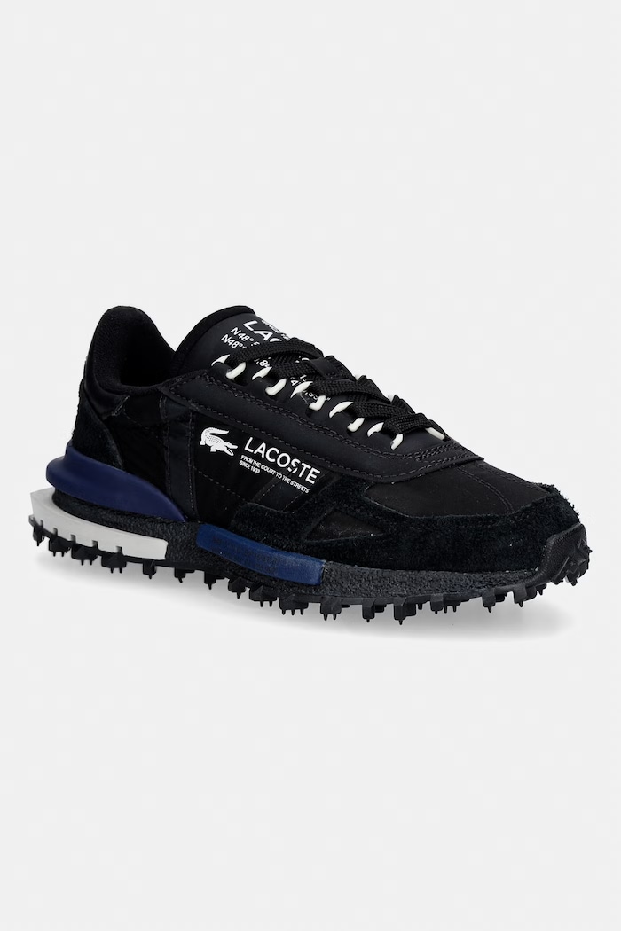 Tenisky Lacoste Elite Active semišová koža čierna 46SFA0098
