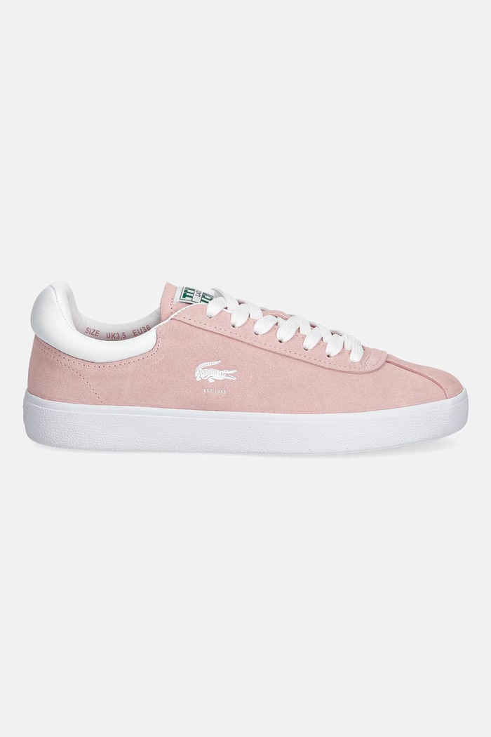 Lacoste Baseshot Sneakers tenisky dámske semišové 49SFA0052 ružová SS26