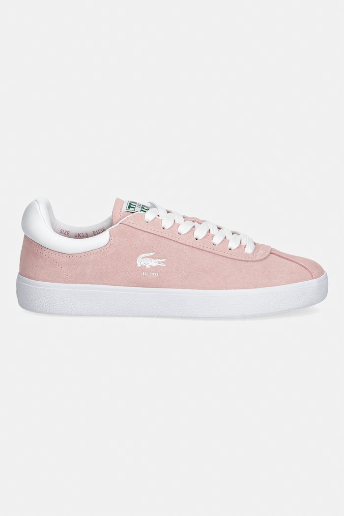 Lacoste Baseshot Sneakers tenisky dámske semišové 49SFA0052 ružová SS26