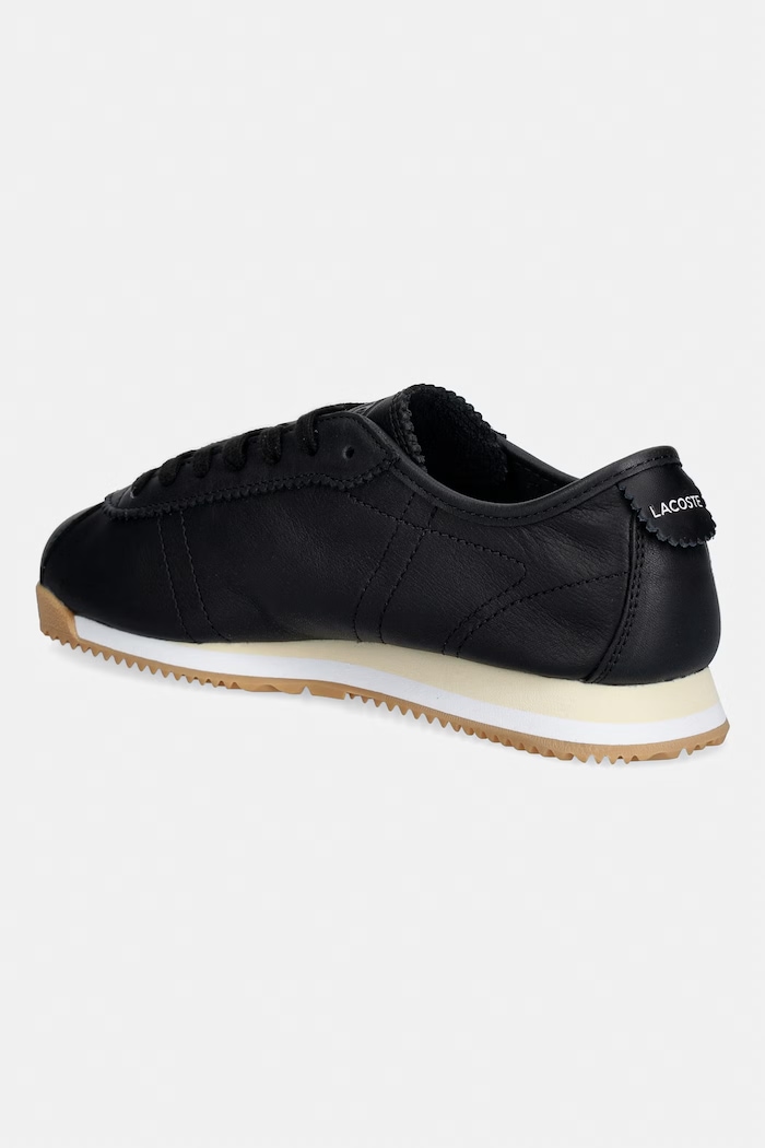 Obuv Dámske kožené tenisky Lacoste Club-Low Sneakers 51SFA0024 čierna