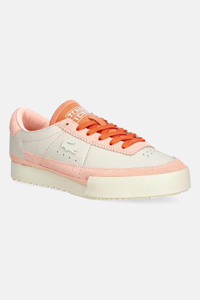 Kožené tenisky Lacoste Aura Sneakers usňová koža oranžová 51SFA0074