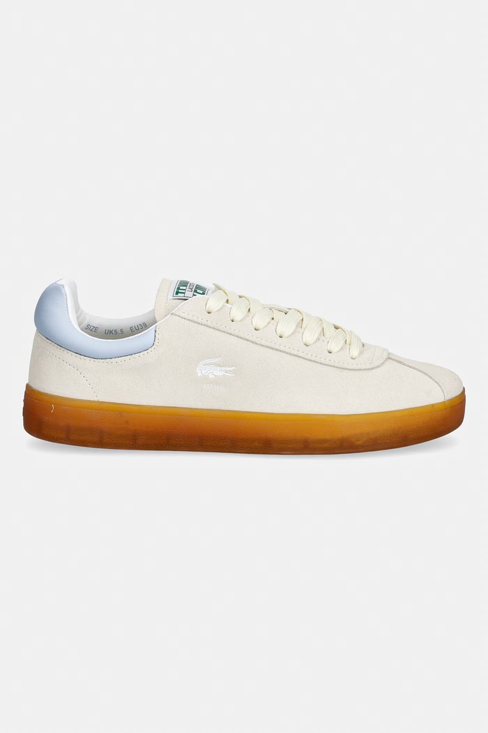 Lacoste Baseshot Sneakers dámske semišové tenisky 51SFA0083 béžová SS26