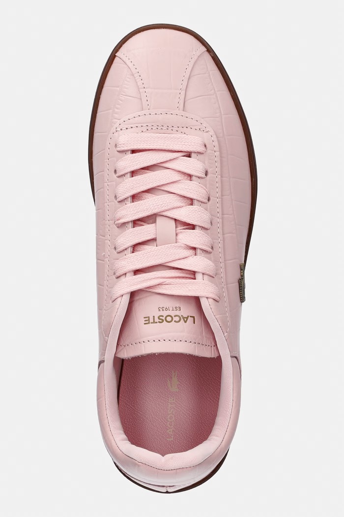 Lacoste Baseshot Sneakers tenisky dámske kožené ružová 51SFA0084