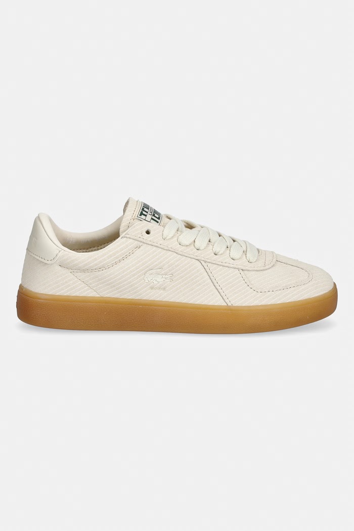 Semišové tenisky Lacoste Baseshot Pro Sneakers 51SFA0087 béžová SS26