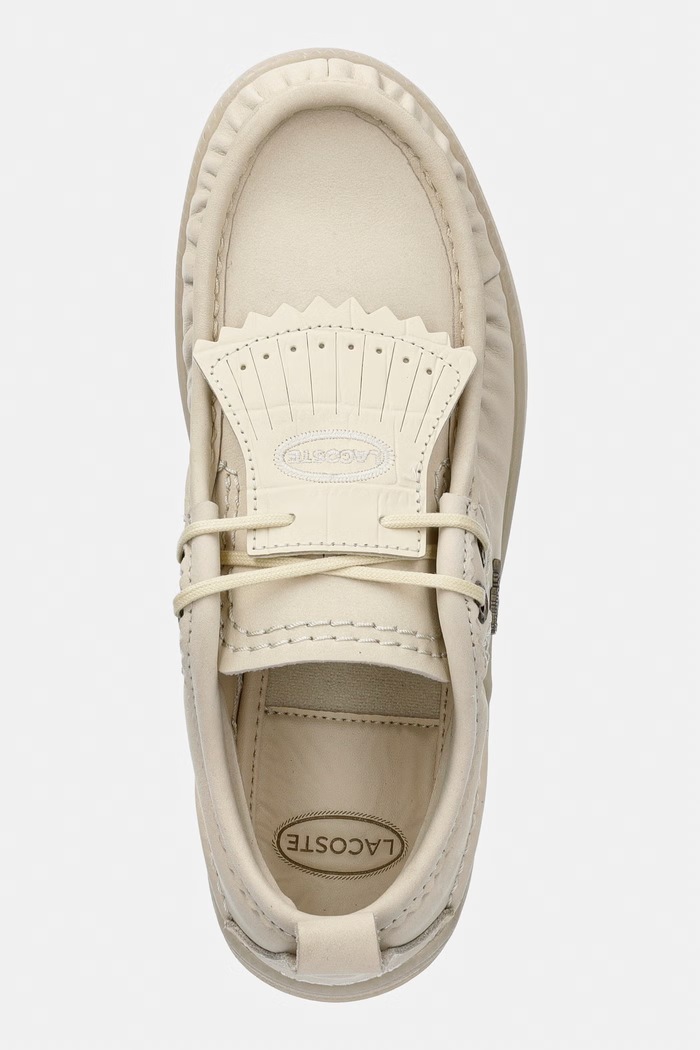 Lacoste poltopánky dámske kožené Umpire WMN Sneakers béžová 51SFA0121