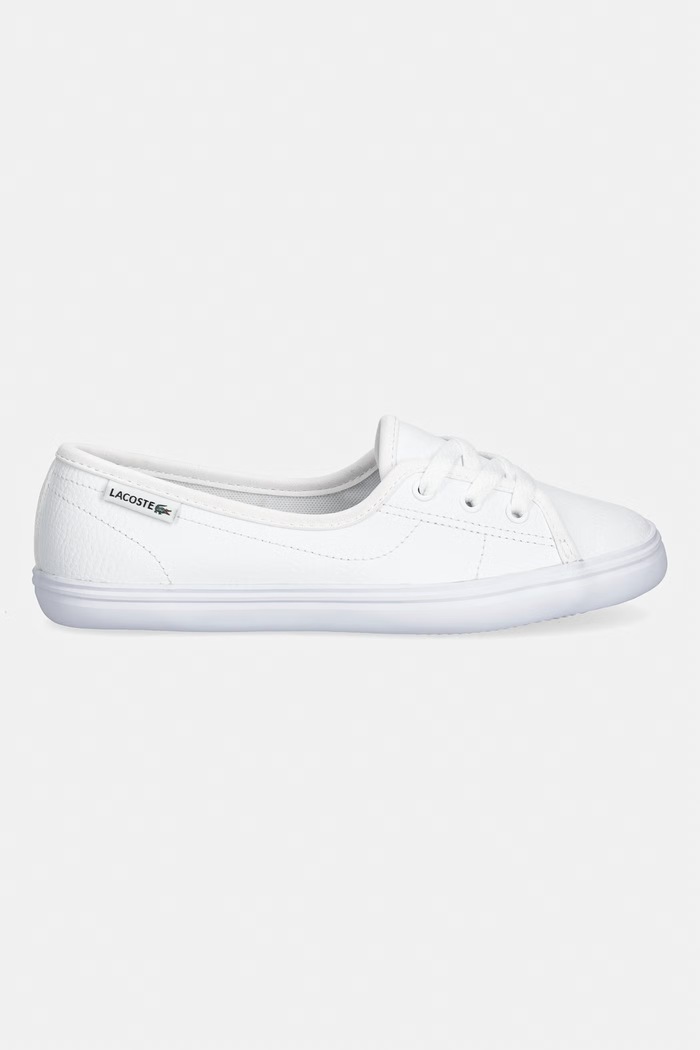 Lacoste Median LTH Sneakers tenisówki damskie skórzane 51SFA0130 biały SS26