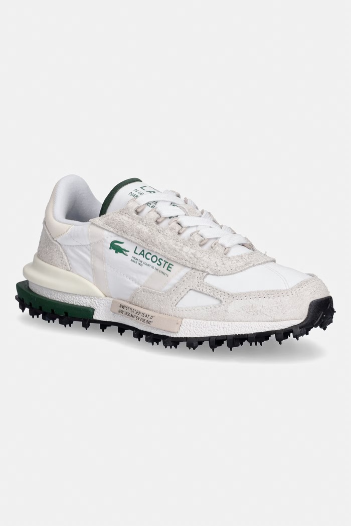 Tenisky Lacoste Elite Active Sneakers semišová koža biela 51SFA0171