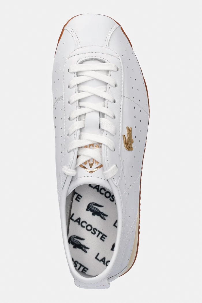 Kožené tenisky Lacoste Club-Low Sneakers biela 51SFA0177