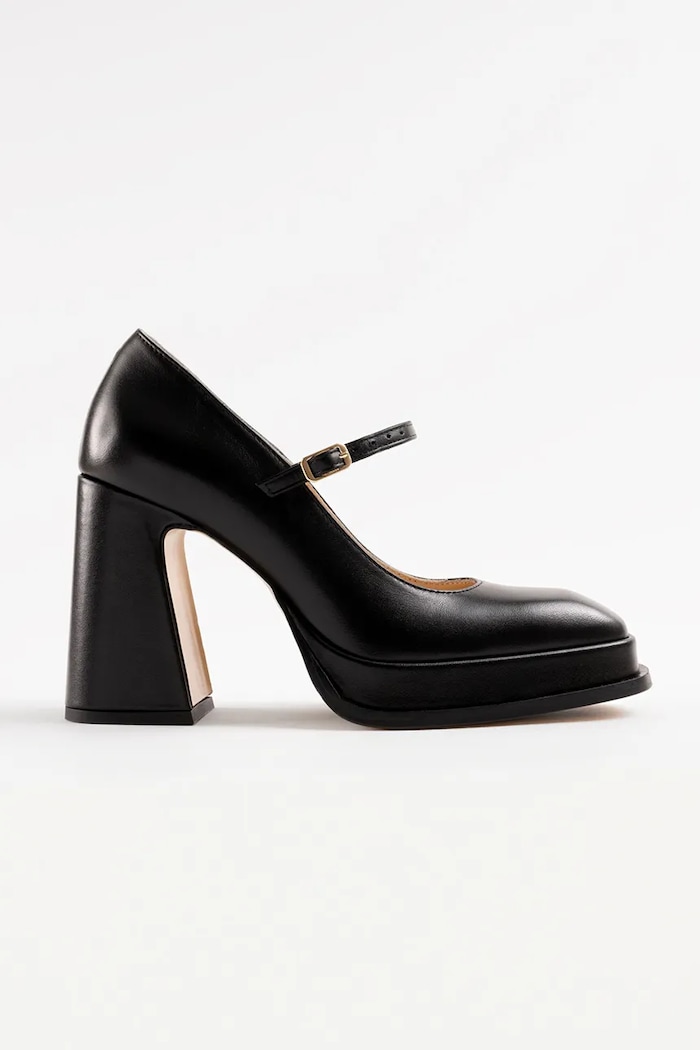 Souliers Martinez lodičky kožené CASILDA čierna CASILDA.BLACK