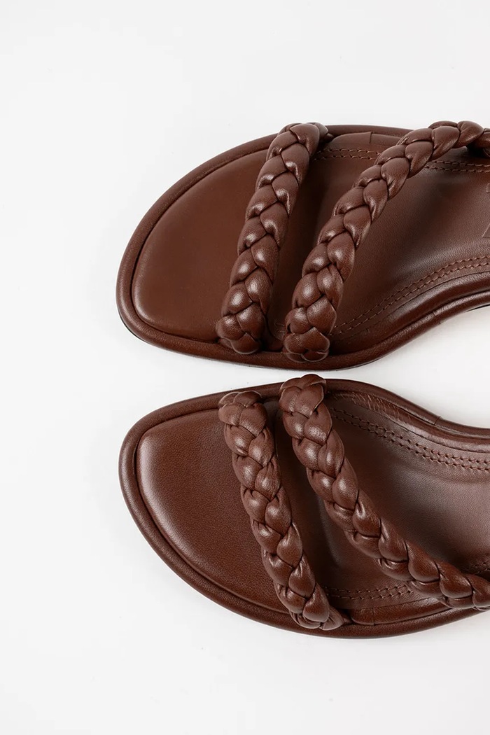 Souliers Martinez in pelle ANAYA marrone ANAYA.DBROWN