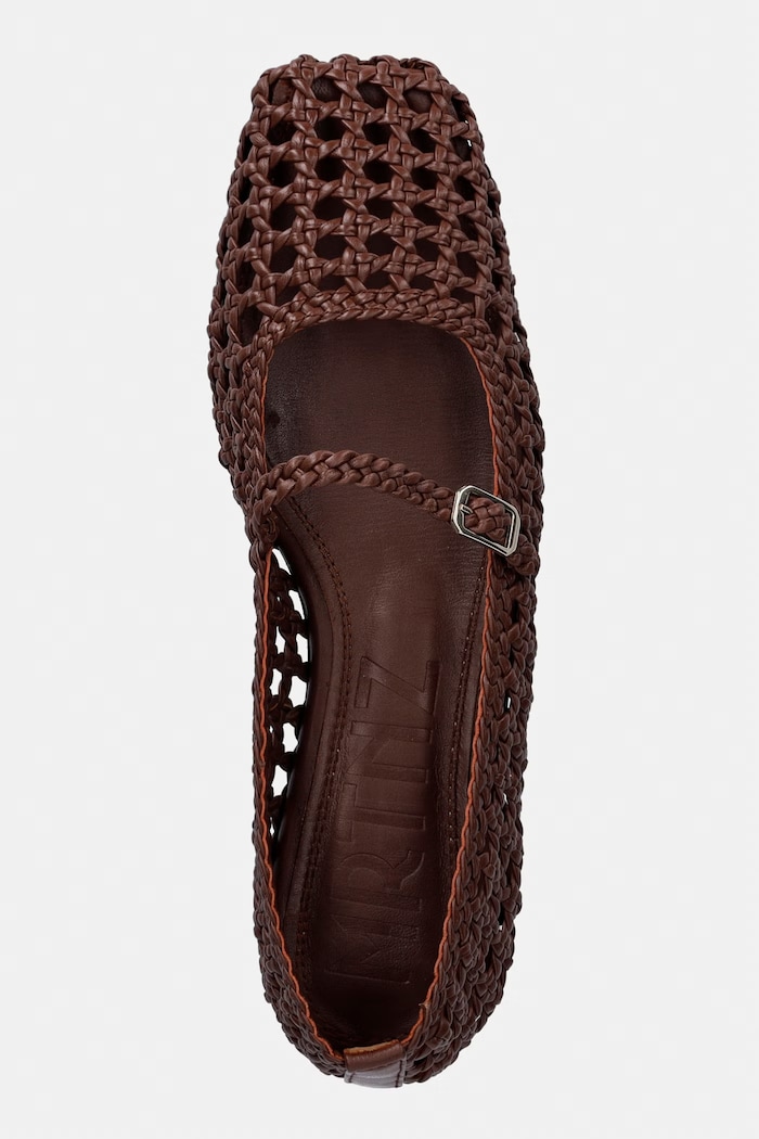 Souliers Martinez балеринки от кожа PARIS кафяв PARIS.DBROWN