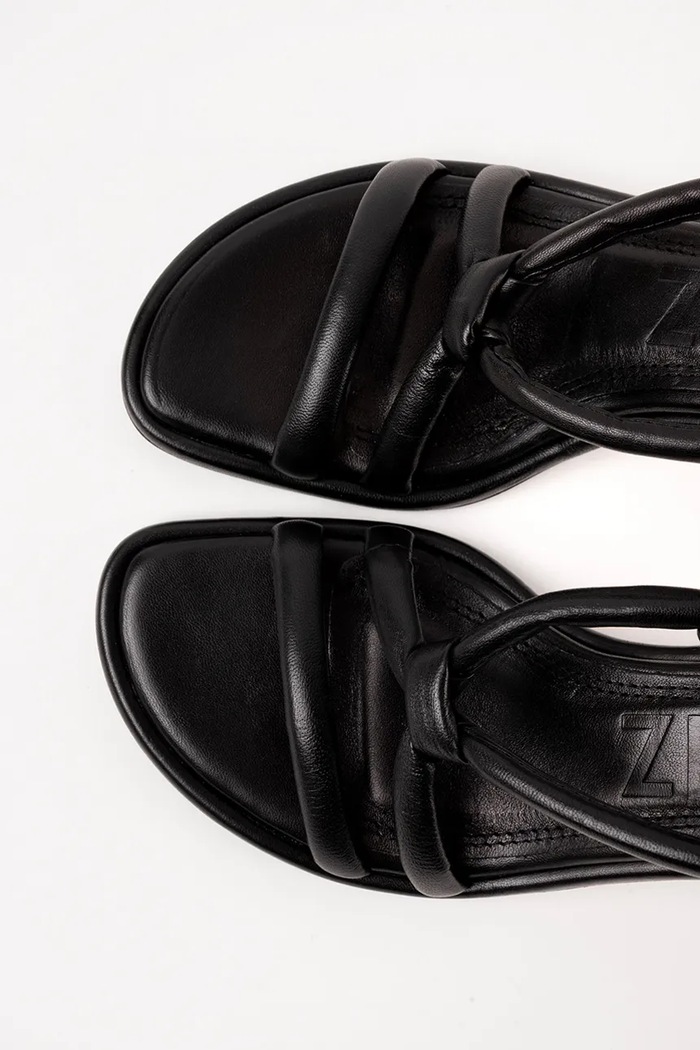 Kožené sandále Souliers Martinez ALICANTE čierna ALICANTE.BLACK
