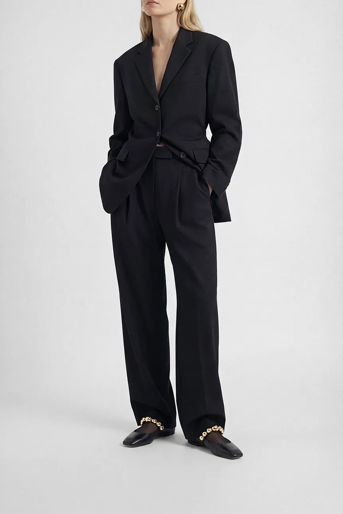 Kožené balerínky Souliers Martinez FLAMENCA čierna FLAMENCA.BLACK