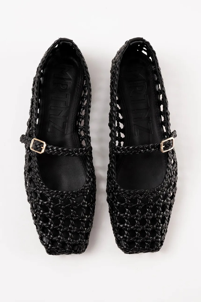 Souliers Martinez балеринки от кожа PARIS PARIS.BLACK черен SS26