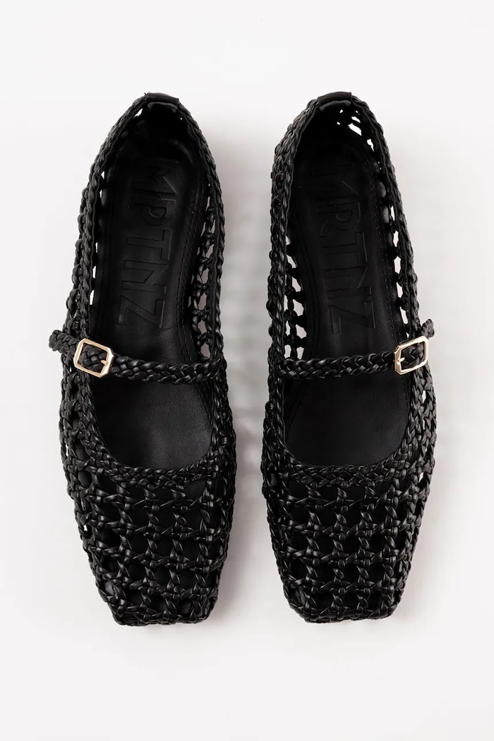 Souliers Martinez балеринки от кожа PARIS PARIS.BLACK черен SS26