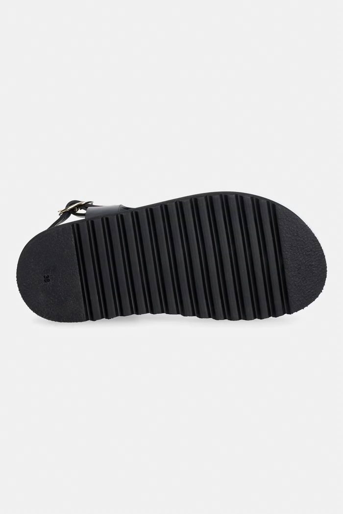 Souliers Martinez сандали дамски от кожа SPIAGGIA SPIAGGIA.BLACK черен