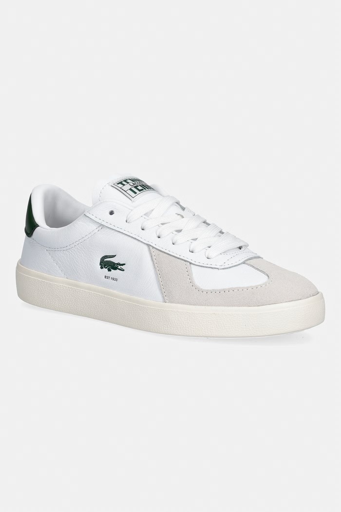 Kožené tenisky Lacoste Baseshot Pro Sneakers usňová koža biela 49SFA0028