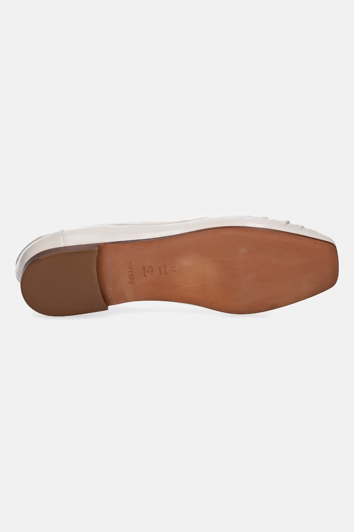 Pollini Μοκασίνια γυναικεία δερμάτινα PA10031C1OPC0110 μπεζ