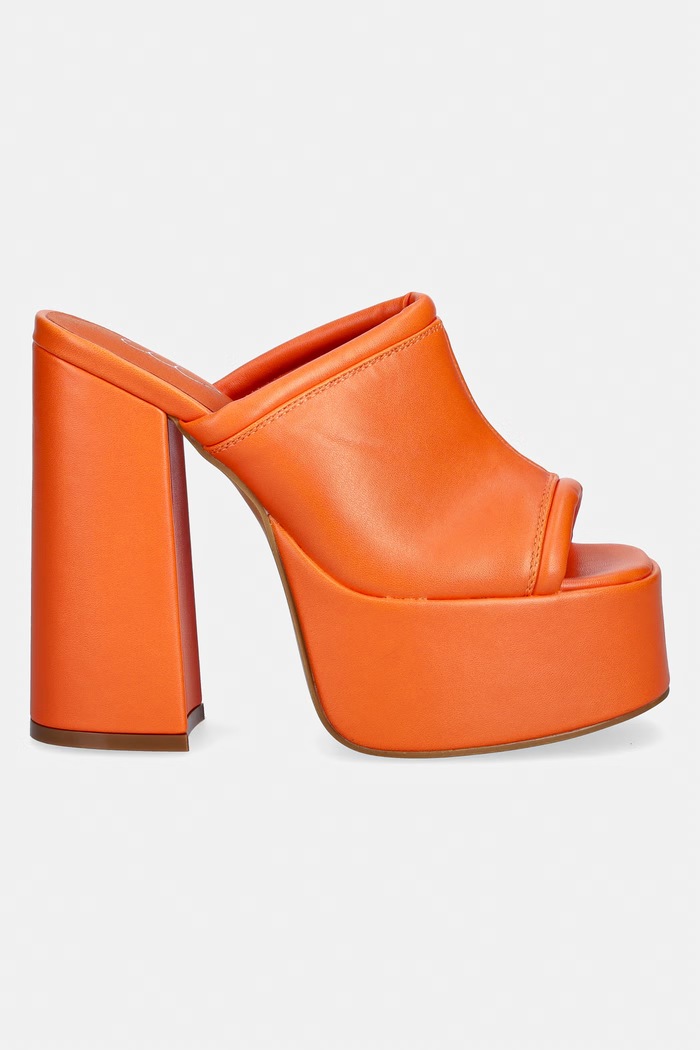 Koi Footwear klapki Balsa Heeled Mules Balsa pomarańczowy SS26