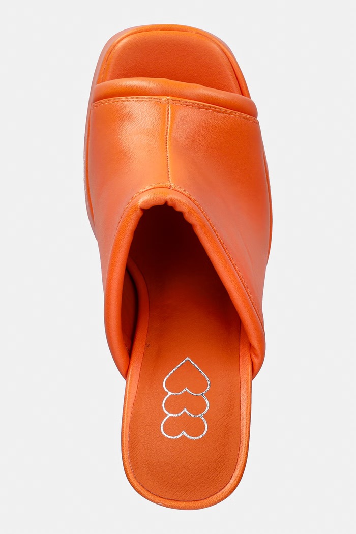 Koi Footwear klapki Balsa Heeled Mules pomarańczowy Balsa