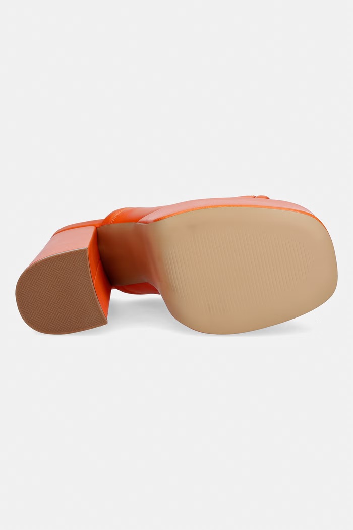 Koi Footwear klapki Balsa Heeled Mules Balsa pomarańczowy