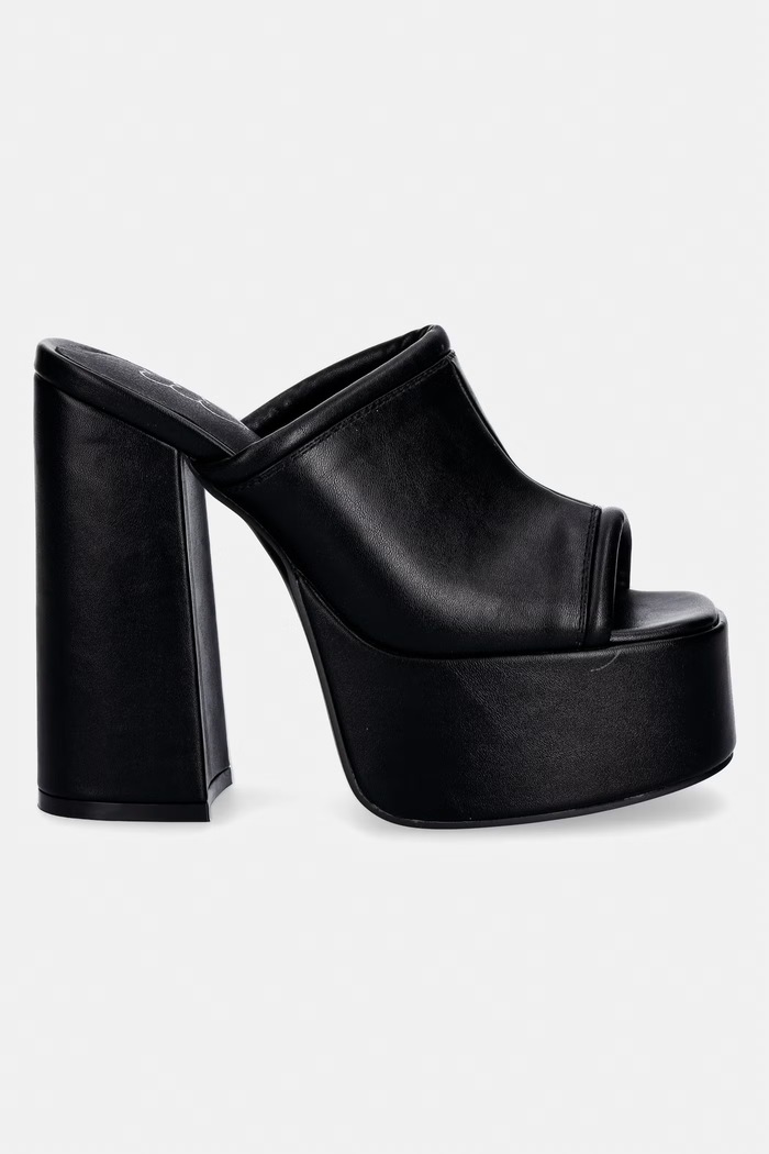 Natikači Koi Footwear Balsa Heeled Mules Balsa črna SS26