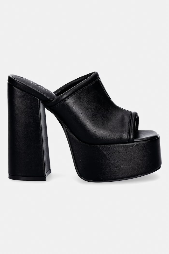 Natikači Koi Footwear Balsa Heeled Mules Balsa črna SS26