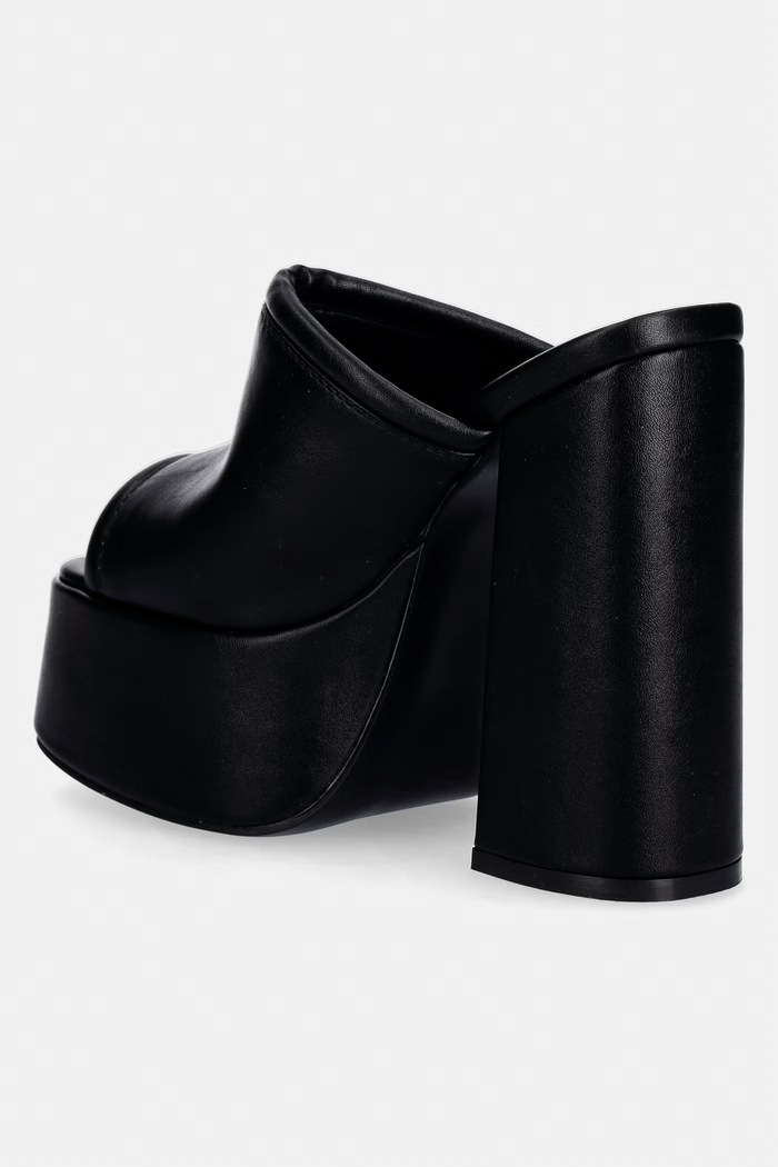 Obutev Natikači Koi Footwear Balsa Heeled Mules Balsa črna