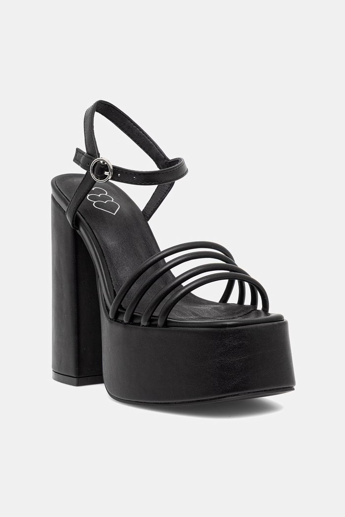 Koi Footwear sandále na podpätku Cosette Platform Strappy Heels stĺpikový čierna Cosette