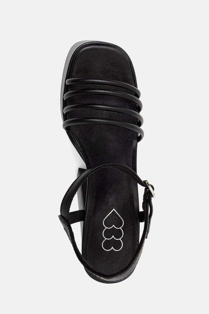 Koi Footwear sandále na podpätku Cosette Platform Strappy Heels čierna Cosette