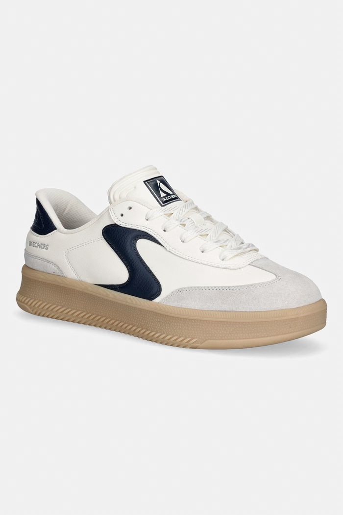 Tenisky Skechers HOTSHOT imitácia kože béžová 185460
