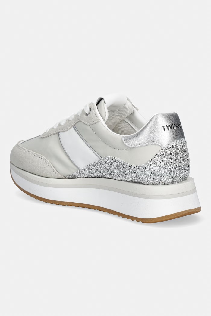 Obuv Tenisky Twinset 261TCP020.10721 strieborná