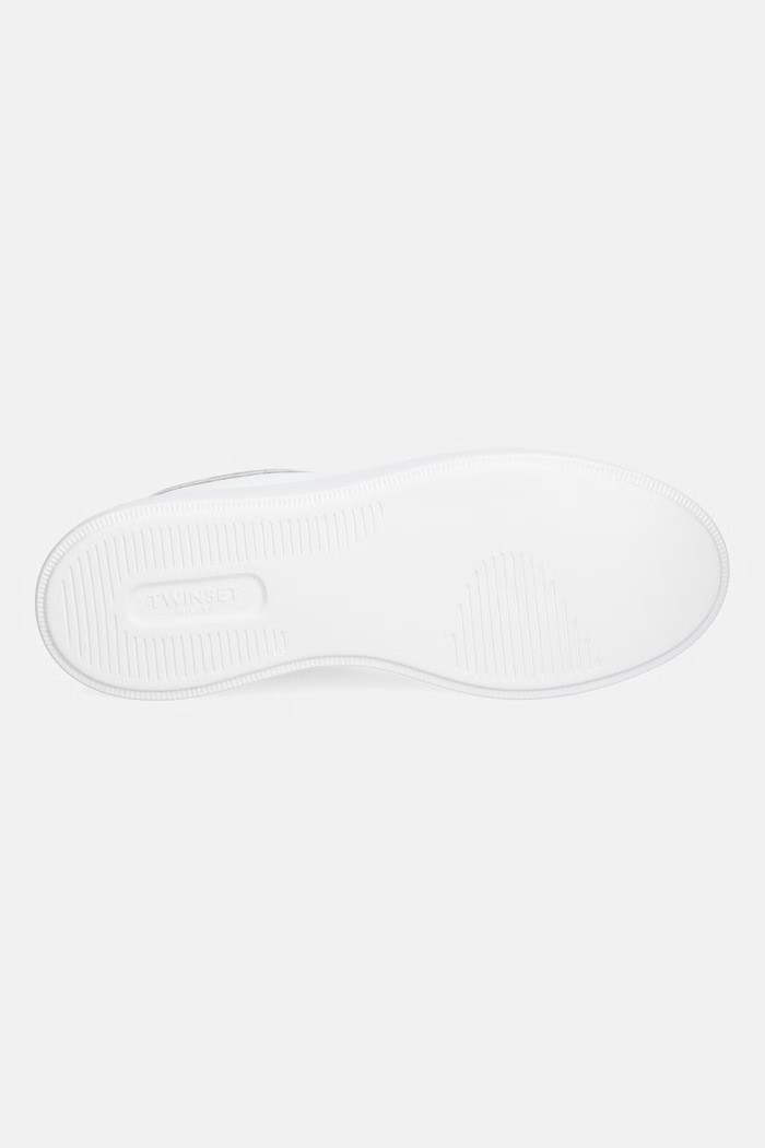Twinset sneakers din piele 261TCP016.13246 alb