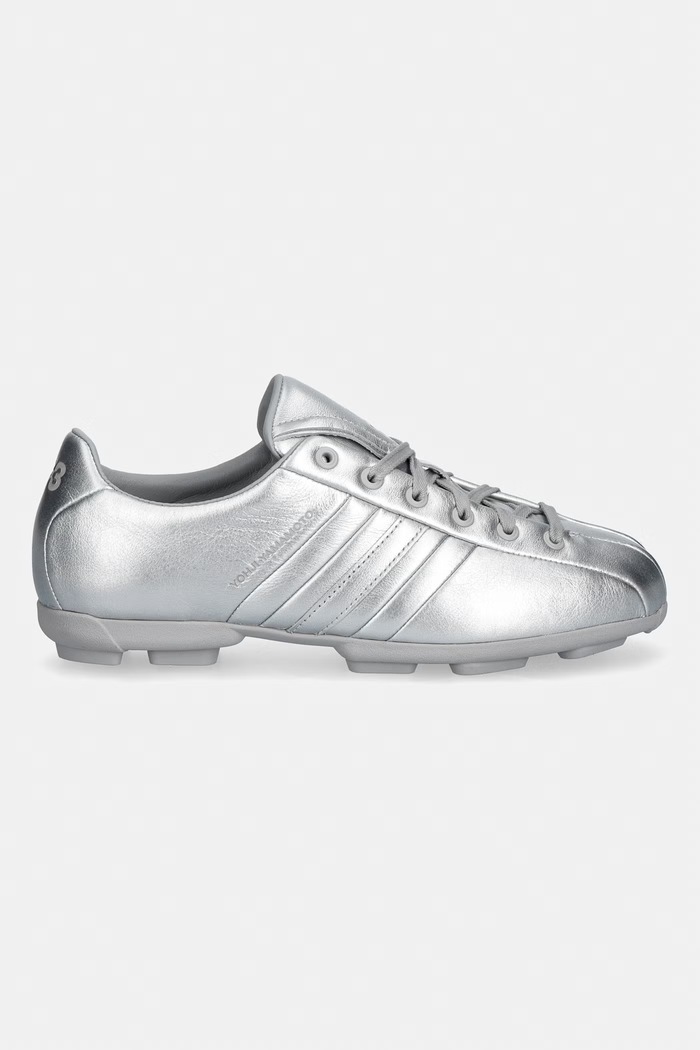 Δερμάτινα sneakers Y-3 FIELD KI7112 ασημί SS26