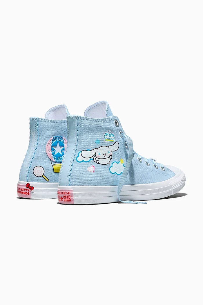 Obuwie Converse Converse x Hello Kitty Chuck Taylor All Star HI trampki damskie A17698C niebieski