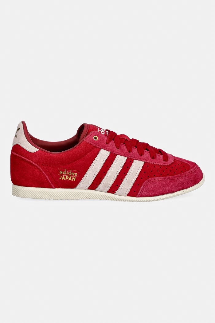 adidas Originals JAPAN W sneakers da donna in scamoscio KJ6155 rosso SS26
