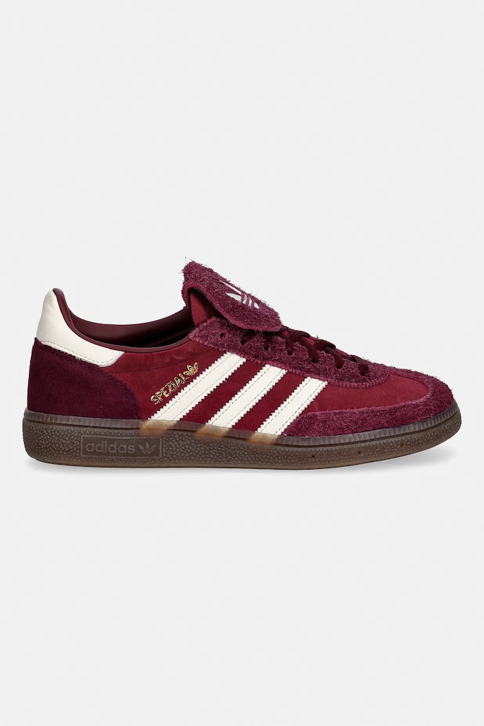 Замшевые кроссовки adidas Originals HANDBALL SPEZIAL LT W KJ6216 бордо SS26