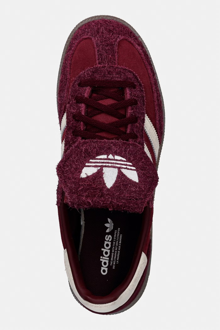 Замшевые кроссовки adidas Originals HANDBALL SPEZIAL LT W бордо KJ6216