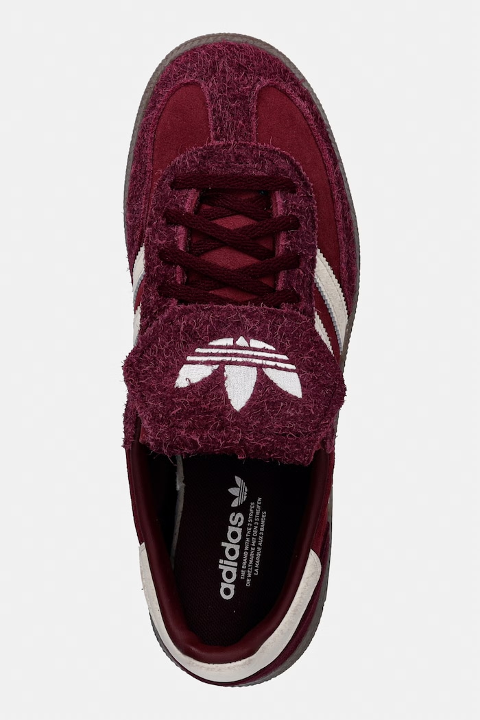 Замшевые кроссовки adidas Originals HANDBALL SPEZIAL LT W бордо KJ6216