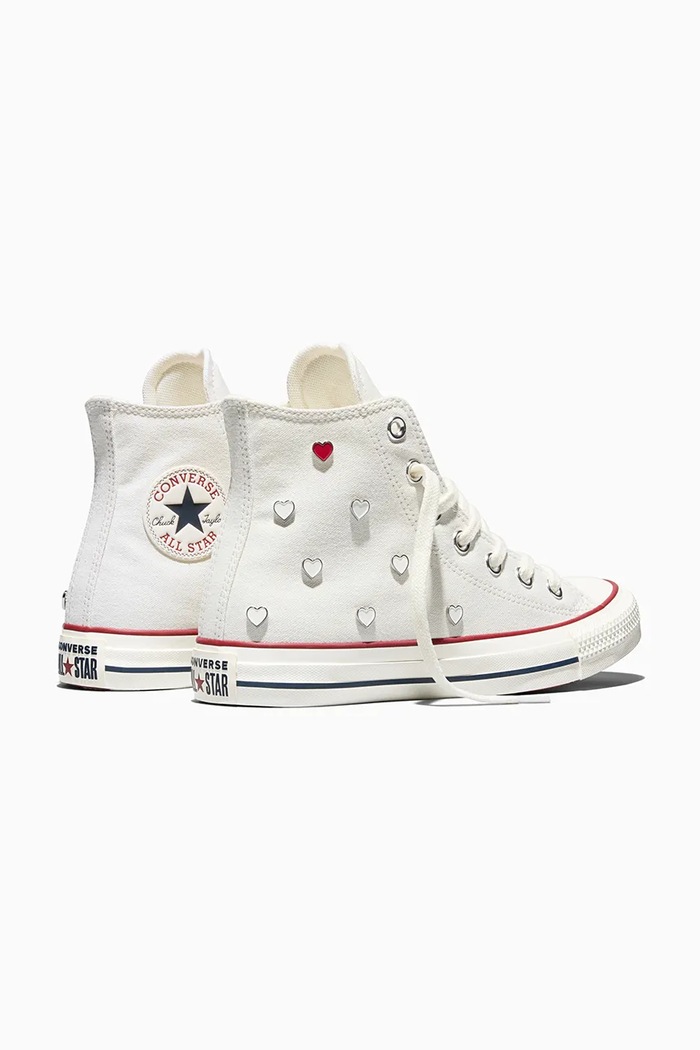 Obuv Detské tenisky Converse Chuck Taylor All Star Valentine's Day A19055C biela