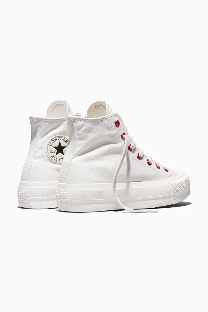 Obuv Detské tenisky Converse Chuck Taylor All Star Lift Valentine's Day A19058C biela