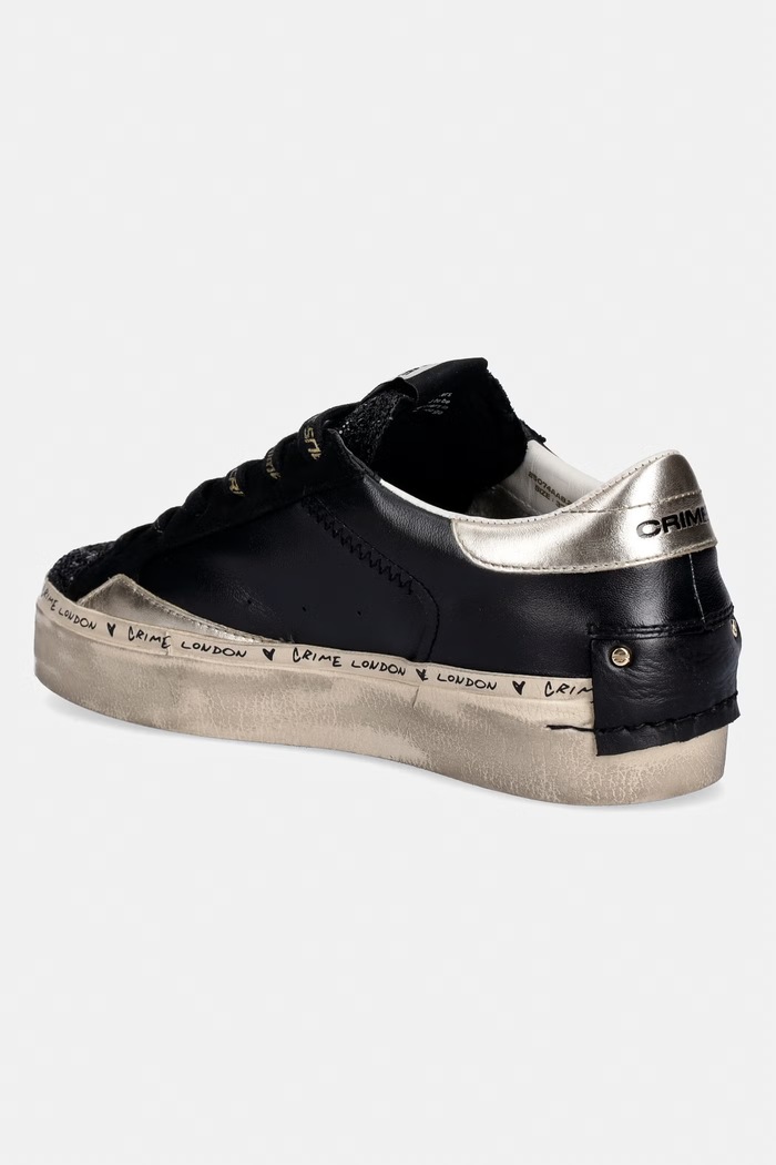 Încălțăminte Crime London sneakers DISTRESSED PLATFORM 25074AA8.20 negru