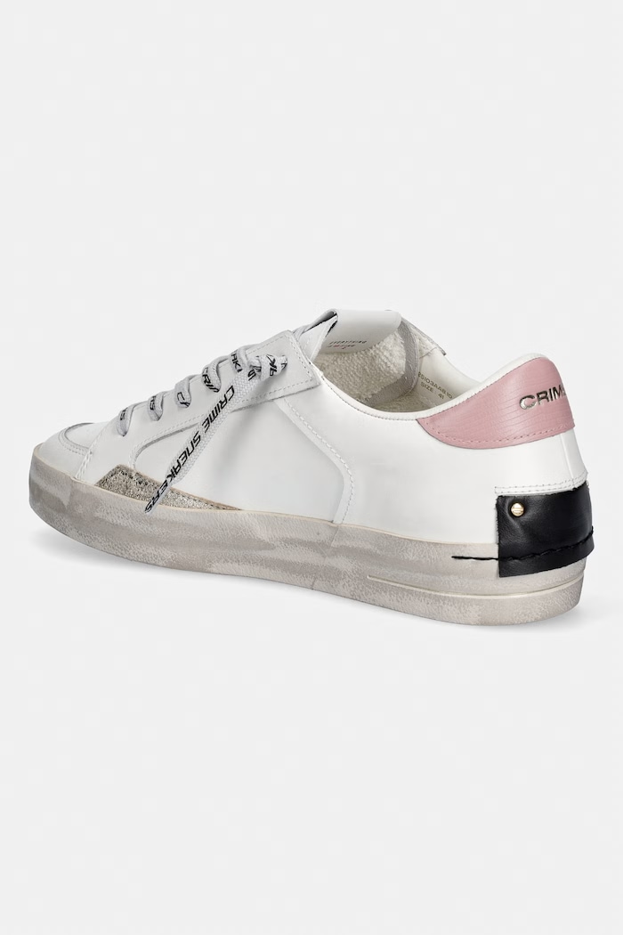 Obuwie Crime London sneakersy skórzane SK8 DELUXE 25103AA8.10 biały