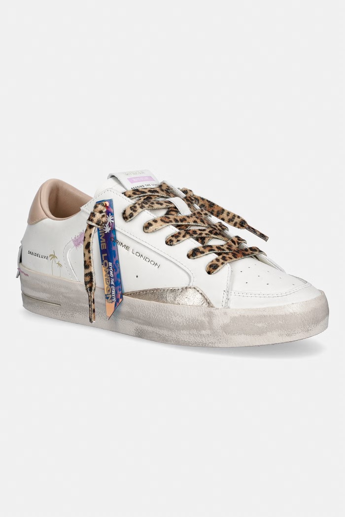Δερμάτινα sneakers Crime London SK8 DELUXE άλλο λευκό 29101PP8.10