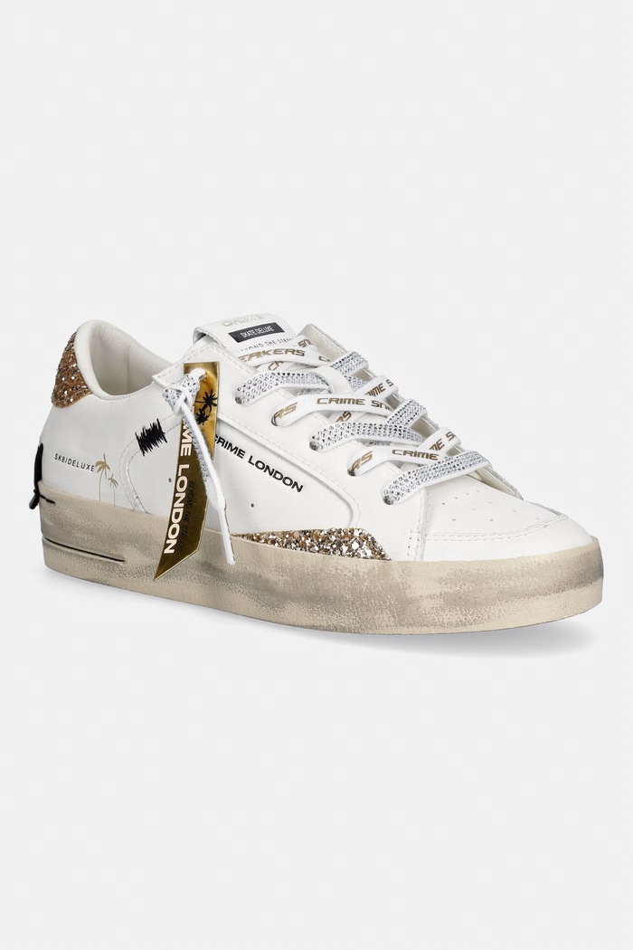 Crime London sneakersy skórzane SK8 DELUXE pozostałe biały 29102PP8.10