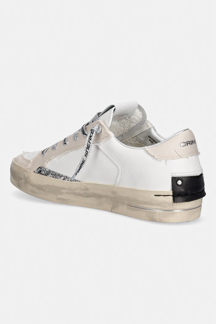 Obuwie Crime London sneakersy skórzane SK8 DELUXE 29109PP8.15 biały