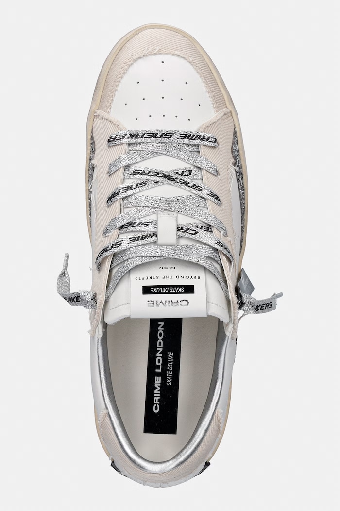 Crime London sneakersy skórzane SK8 DELUXE biały 29109PP8.15